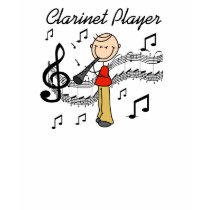 Clarinet Player Stick Figure Shirt by stick_figures Clarinet Player Stick Figure Shirt