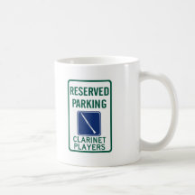 Clarinet Players Parking Mugs