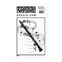 Clarinet Postage Stamp