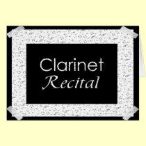 Clarinet Recital cards by dndartstudio Clarinet Recital cards