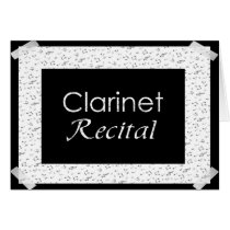 Clarinet Recital cards by dndartstudio Clarinet Recital cards