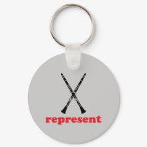 Clarinet Represent keychains