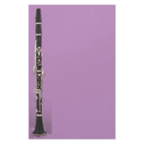Clarinet Stationary You Can Customize Personalized Stationery