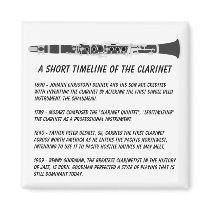 Clarinet Timeline magnets by MarchingBand Clarinet Timeline magnets