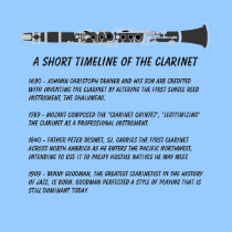 marching band t-shirt: History of the Clarinet