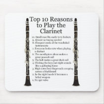 Clarinet Top 10 mousepads by MarchingBand Clarinet Top 10 mousepads