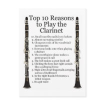Clarinet Top 10 postcards