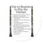 Clarinet Top 10 stickers