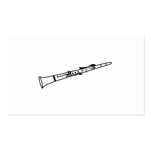 Clarinet, Your Name Here, Business Cards (back side)