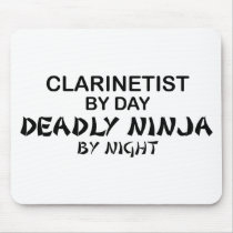 Clarinetist Deadly Ninja by Night Mouse Pad