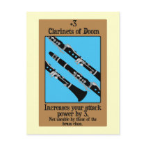 Clarinets of Doom postcards