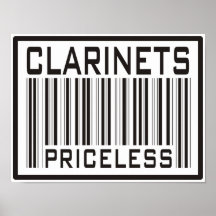 Clarinets Priceless Posters