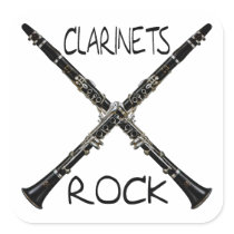 Clarinets Rock Sticker