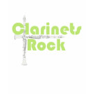 ladies_casual_tshirt - 1970s inspired design for Clarinet players who rock!