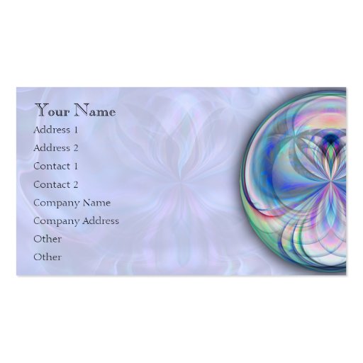 Clarity Mandala Business Card (front side)