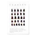 CLARITY - Motivational "Button" Print w. quote