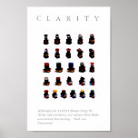 CLARITY - Motivational "Button" Print w. quote