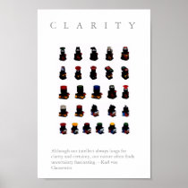 CLARITY - Motivational "Button" Print w. quote