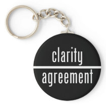 Clarity Over Agreement Round Key Chain