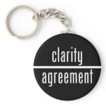 Clarity Over Agreement Round Key Chain