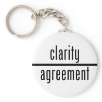 Clarity Over Agreement Round Key Chain