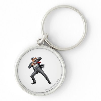 Clark changes into Superman keychains