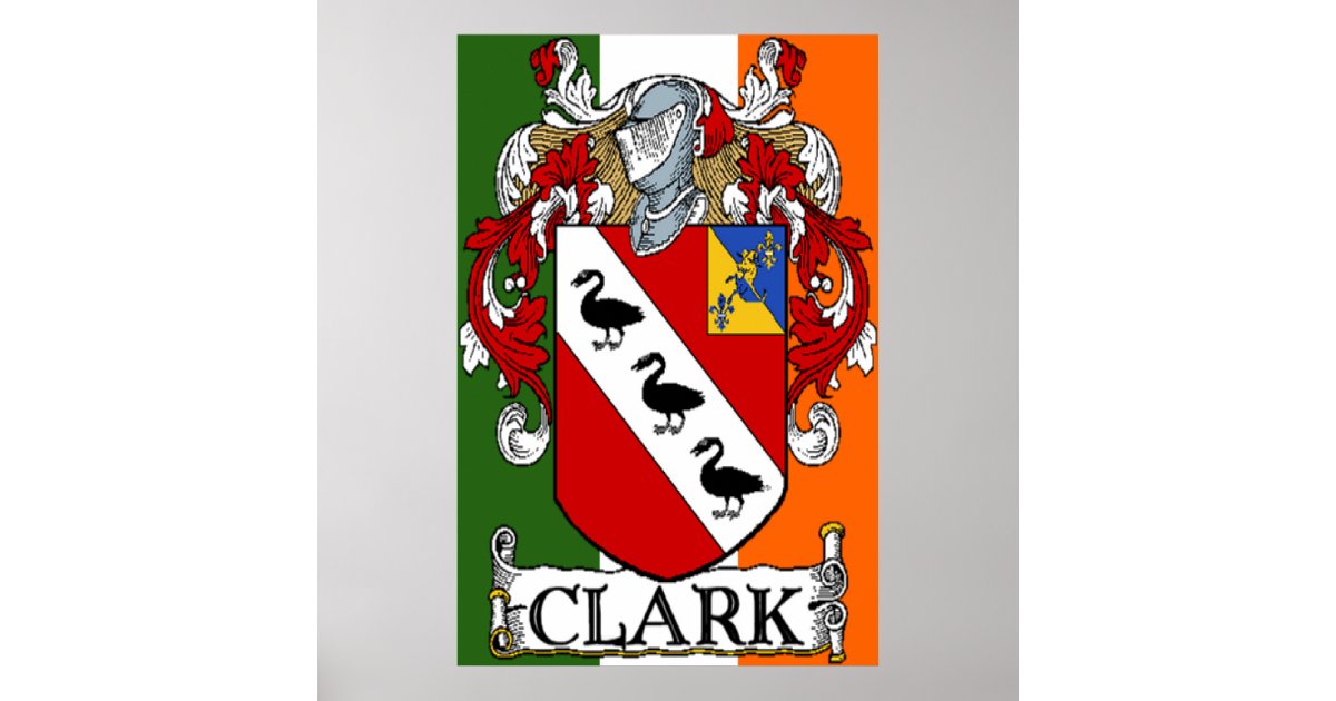 Clark Coat of Arms Print Zazzle