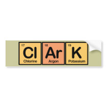 Clark made of Elements Bumper Stickers