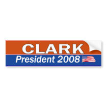 CLARK President bumper stickers