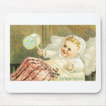 Clarks Baby with Spool Of Thread Mousepad