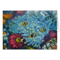 clarks clownfish with anemone card