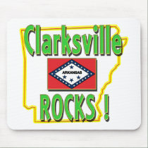 Clarksville Rocks ! (green) mousepads