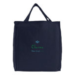 Clarrisa Name With English Meaning Navy Canvas Bags