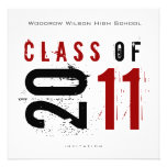 Clase elegante de la invitación 2011 de la graduac