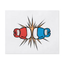 clashing boxing gloves full color flyer