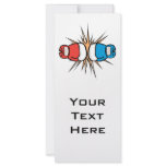 clashing boxing gloves rack cards
