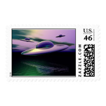 Clasic UFO postage