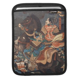 Clasic vintage ukiyo-e legendary samurai general sleeve for iPads