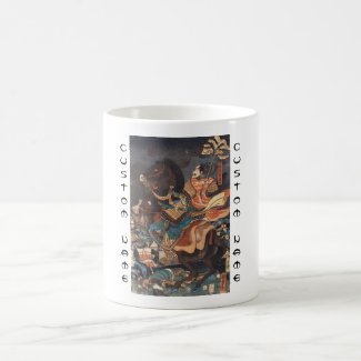 Clasic vintage ukiyo-e legendary samurai general coffee mug