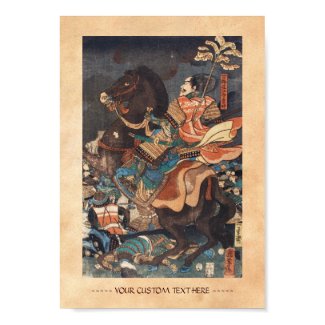 Clasic vintage ukiyo-e legendary samurai general posters