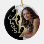 Class 2012 Graduation Photo Gold and Black Ornament