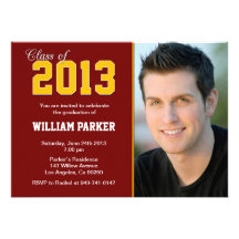 Class 2013 Graduation Maroon and Gold Announcements