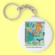 Class Action Cartoon Humor keychains