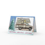 Class C Camper RV Holiday Cards