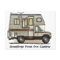 Class C Camper RV Post Cards postcards by art1st Class C Camper RV Post Cards postcards