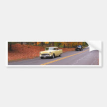 Class Car In Autumn Bumper Stickers