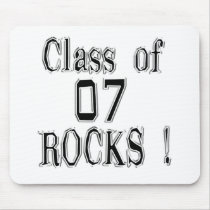 Class of '07 Rocks! Mousepad by TShirtDotCom Class of '07 Rocks! Mousepad