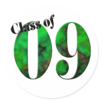 Class of 09 Button #2 (Customizable) stickers