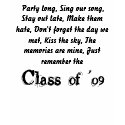 Class Of 09 senior shirt by Buymorestuff Class Of 09 senior shirt