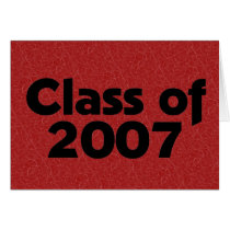 Class of 2007 Black & Dark Red cards by dndartstudio Class of 2007 Black & Dark Red cards